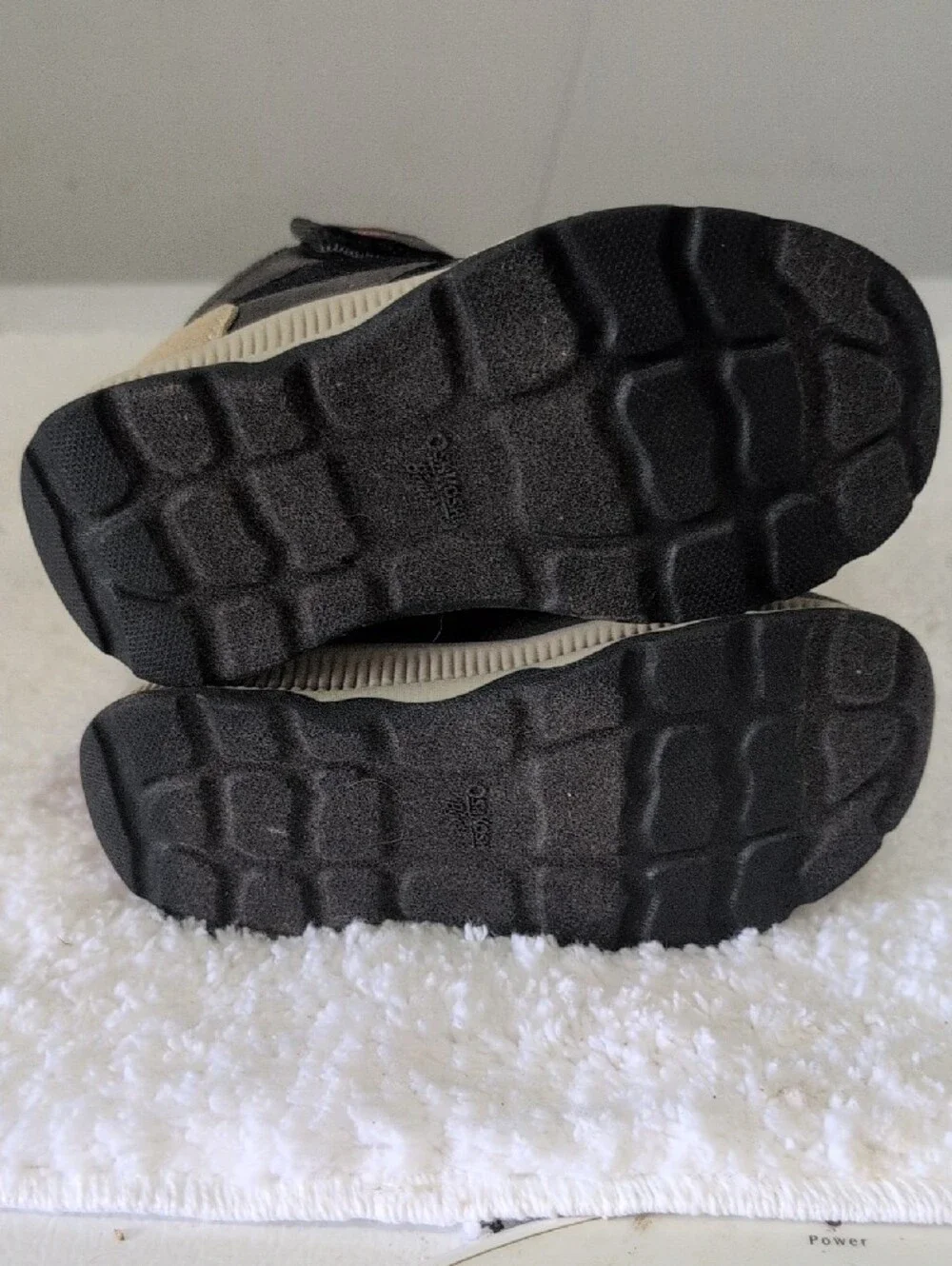 OshKosh B'gosh Gray Black Sneakers with Orange Accents